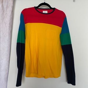 BAND OF OUTSIDERS color block shirt